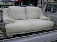 Sofa onway to recycle centre
